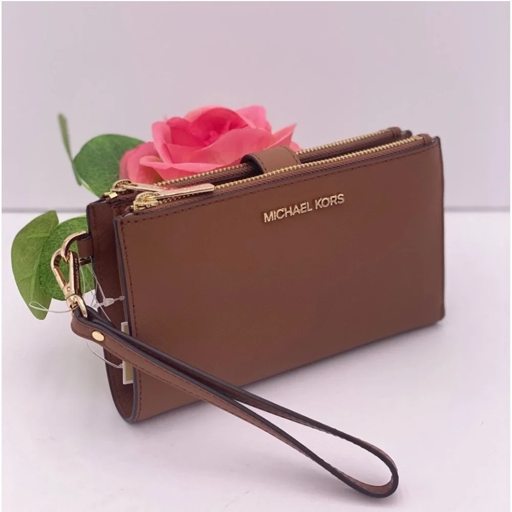 Michael Kors DoubleZip Wallet Wristlet Luggage